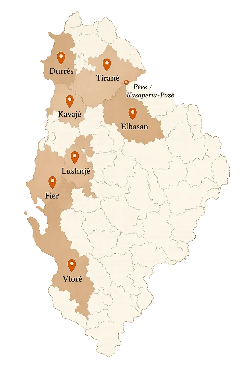 Harta e Shqipërisë